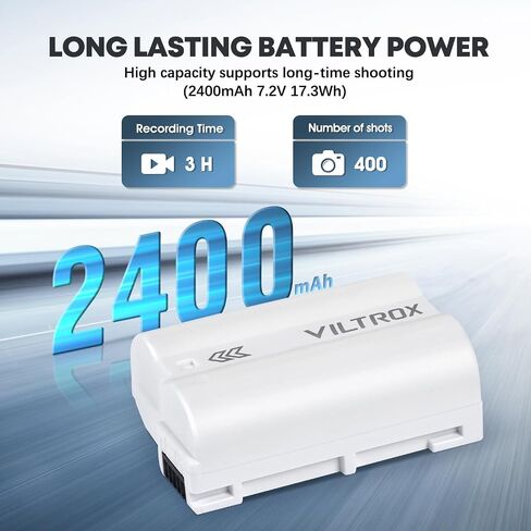 بطارية بديلة للكاميرا VILTROX NP-W235 بقدرة 2400 مللي أمبير في الساعة، بطارية كاميرا قابلة لإعادة الشحن من النوع C 2.5H سريعة الشحن لـ Fujifilm X-T5، X-T4، X-H2S، X-H2، GFX50S II، VG-XT4، X-S20، عبوة واحدة in Saudi Arabia