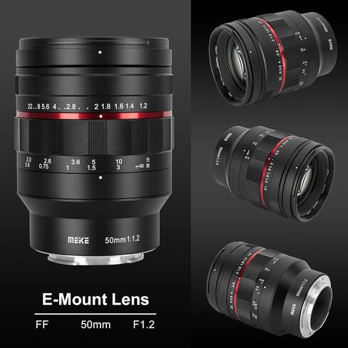 MEKE 50mm F1.2 Large Aperture Manual Focus Full Frame Lens Compatible with Nikon Z-Mount Cameras Z5 Z6 Z7 Z6II Z7II Z30 Z50 Z8 Z9 in Saudi Arabia