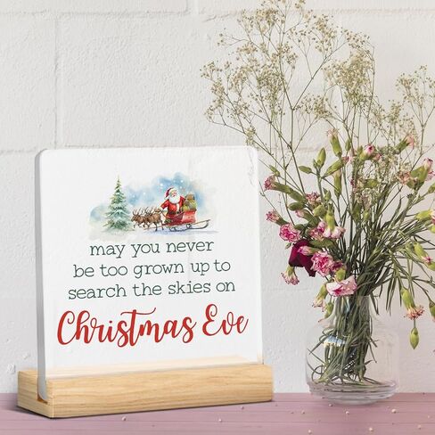 Funny Christmas Decoration Christmas Sign Decor He Sees You When You're Pooping Acrylic Sign Christmas Decorations for Bathroom Toilet Restroom Sink Funny Gifts for Christmas in Saudi Arabia