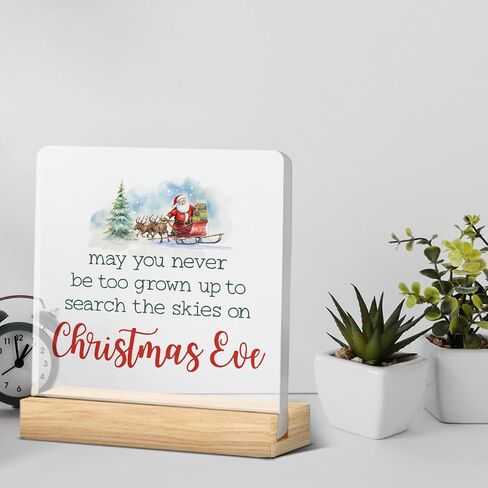 Funny Christmas Decoration Christmas Sign Decor He Sees You When You're Pooping Acrylic Sign Christmas Decorations for Bathroom Toilet Restroom Sink Funny Gifts for Christmas in Saudi Arabia