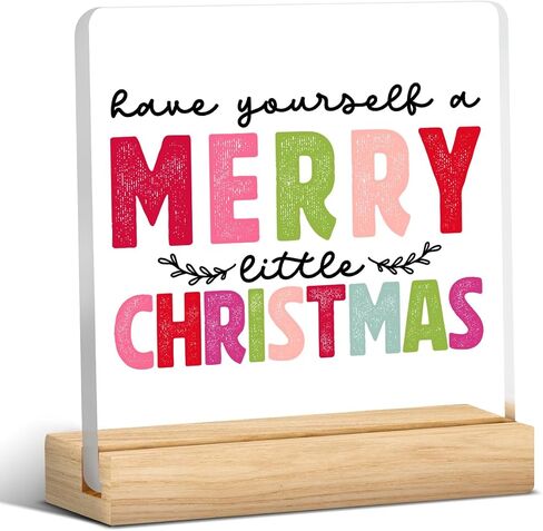 Funny Christmas Decoration Christmas Sign Decor He Sees You When You're Pooping Acrylic Sign Christmas Decorations for Bathroom Toilet Restroom Sink Funny Gifts for Christmas in Saudi Arabia