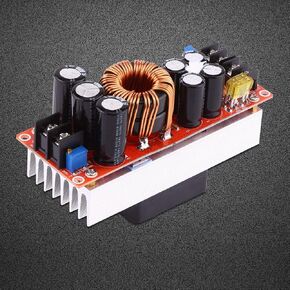 Yunir 1500W 30A DC-DC Boost Converter, Step-up Power Module Voltage Regulator Input Voltage DC10V-60V to 12V to 90V Output Voltage for Big Power LED, Motors
