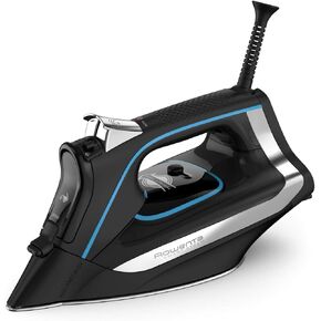 Rowenta Access Stainless Steel Soleplate Steam Iron for Clothes 300 Microsteam Holes, Cotton, Wool, Poly, Silk, Linen, Nylon 1700 Watts Portable, Ironing, Fabric Steamer, Garment Steamer DW2360