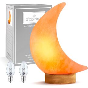 d'aplomb 100% Authentic Natural Himalayan Salt Lamp; Hand Carved Flower Rose Crystal Rock Salt from Himalayan Mountains; Dimmer Cord (Pink Flower) in Saudi Arabia