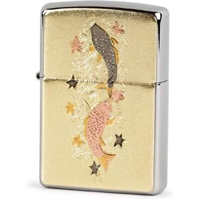 Zippo Ukiyoe Ascending Couple Carp Electroforming Japan Limited Oil Lighter
