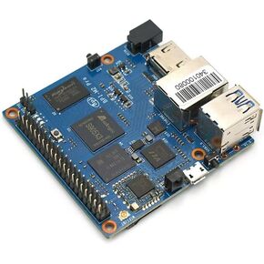 WayPonDEV Banana Pi BPI-M2 Pro Amlogic S905X3 Soc Quad Core Single Borad Computer onboard RT8821CU Wi-Fi & BT with 2GB LPDDR4 and 16GB eMMC Storage Support Android and Linux