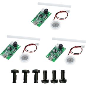 3Pcs USB Humidifier Module 5V USB Spray Module Circuit Board Atomization Module Spray Module for DIY Incubation Experiment Equipment