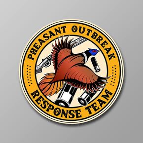 Wildlife Hunting Stickers Set - Deer, Hog, Duck, Coyote and Pheasant - Decals for Hunting Enthusiasts - Decals are 5.5 Inches (Coyote Outbreak)