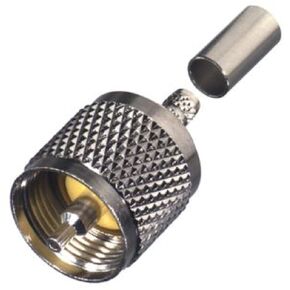 RFU-505, PL259 UHF Male Connector for RG58/U, RG58A/U, RG141 and LMR-200 cable.