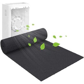 Air Vent Filter 20x100 Inch, Cut to Fit (50+filters) Air Filter, Electrostatic Filter Media with 36 Inch Adhesive Tape and 48pcs Velcro for Air Vent, Air Conditioner, HVAC, Registers and Grilles