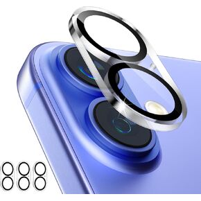 imluckies [3 Pack Camera Lens Protector for iPhone 16 & iPhone 16 Plus, 9H Tempered Glass, Anti-Scratch, HD Clear, Case Friendly, Easy to Install, Not Affect Night Shots
