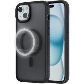 Anker for iPhone 16 Pro Max Phone Case: Magnetic Matte Textured Military Grade Drop Protection Translucent Cell Phone Cover - Slim Rugged Durable Shockproof Protective Bumper Cases(Black)