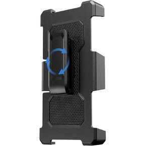 مشبك حزام لهاتف سامسونج جالاكسي Z فولد 6، شديد التحمل وقابل للدوران 360 درجة متوافق مع جالاكسي زد فولد 6 2024، أسود in Kuwait