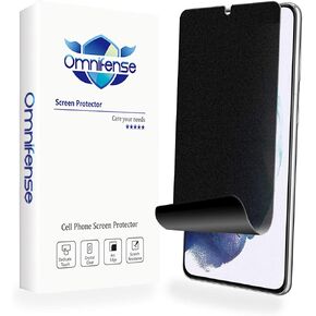 Galaxy S21 Ultra 5G Screen Protector Matte Privacy Full Adhesive Soft Film (NOT Tempered Glass), Support Fingerprint Unlock Matte Finish Surface Anti Glare 2 Way Anti Spy Privacy Protection