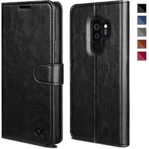 OCASE Samsung Galaxy S9 Plus Case, S9 Plus Wallet Case [TPU Shockproof Interior Protective Case] [Card Slot] [Kickstand] [Magnetic Closure] Leather Flip Case for Samsung Galaxy S9 Plus (Black)