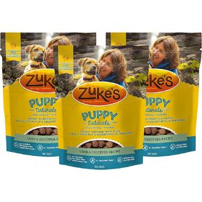 Zuke's Puppy Naturals Dog Treats Lamb & Chickpea, 5 Ounce (Pack of 3)