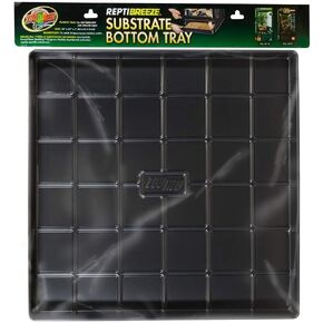 Zoo Med Substrate Bottom Tray for ReptiBreeze - 16" x 16",Black