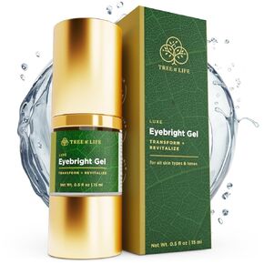 Tree of Life Anti-Aging Luxe Eyebright Eye Gel with Amino Acids and Hyaluronic Acid for Dark Circles and Puffiness, 0.5 Fl Oz