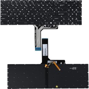 New Backlit Keyboard for MSI GS75 Stealth GF75 GL75 GL65 GP75 GP65 Leopard GE75 Raider GT76 GE63VR GE73VR GP62M GL72M Series Laptop, US Layout Backlight Keyboard