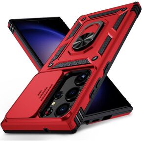for Samsung Galaxy S23 Ultra Case with Camera Lens Cover,10 FT Military Grade Drop Protection, Magnetic Ring Holder Kickstand Protective Phone Case for Samsung Galaxy S23 Ultra, Navy Blue in Kuwait
