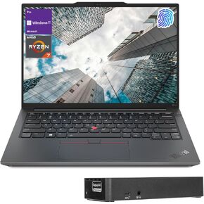 Lenovo ThinkPad E14 Professional Laptop, 14" FHD + 1920 * 1200, AMD Ryzen 7 7730U, 16GB RAM, 1TB SSD, FP Reader, Webcam, Backlit KB, Wi-Fi 6, W11P, Bundle with Targus USB-C 100W Docking Station