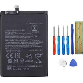 Replacement Battery BN54 Compatible with Redmi Note 9 Note9 M2003J15SC, M2003J15SG, M2003J15SS + Tools