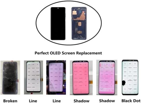 شاشة OLED بديلة لهاتف Samsung Galaxy S20 Ultra 5G LCD لهاتف Samsung S20 Ultra Touch Digitizer Screen Display Assembly مع مجموعة أدوات إصلاح الإطار G988U SG988A G988B أسود in Kuwait