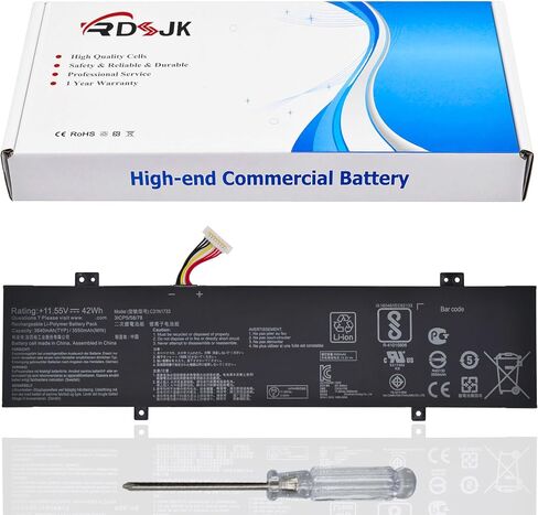 C31N1733 Laptop Battery for ASUS VivoBook Flip 14 TP412 TP412U TP412UA TP412F TP412FA TP412UA-DB31T TP412UA-IH31T TP412UA-EC059T TP412FA-EC551T TP412FA-EC707T TP412FA-EC035T TP412FA-EC651T 11.55V 42Wh in Saudi Arabia