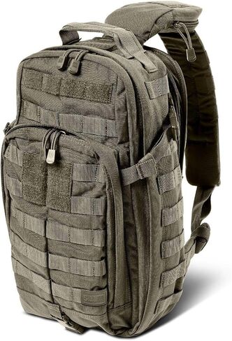 5.11 Tactical Sling Bag Pack MOAB 10, Shoulder Crossbody Military Bag, 18L, Style 56964ABR | Style 56964ABR, 18L Shoulder Crossbody, Military EDC, Molle Compatible, Durable Nylon in Kuwait