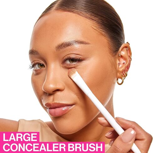 wet n wild Concealer Brush, Large Blending Brush, For Under Eye & Eyebrows, Ergonomic Handle in Kuwait
