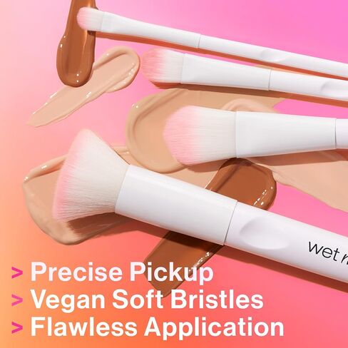 wet n wild Concealer Brush, Large Blending Brush, For Under Eye & Eyebrows, Ergonomic Handle in Kuwait
