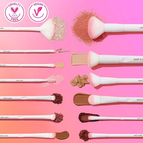 wet n wild Concealer Brush, Large Blending Brush, For Under Eye & Eyebrows, Ergonomic Handle in Kuwait