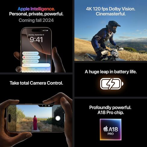 Boost Mobile | Apple iPhone 16 Pro Max (1 TB) - Desert Titanium [Locked]. Apple Intelligence. Requires Unlimited Plan. in Saudi Arabia