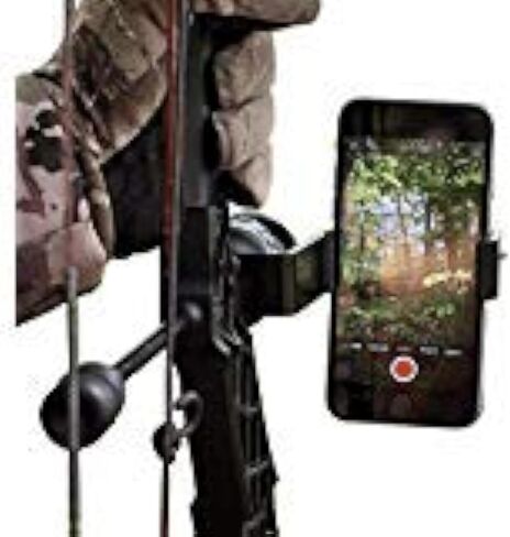Bow Mount Phone Holder Smartphone Clamp Bracket for Photos Video Recorder with iPhone, Samsung Galaxy, GoPro in Saudi Arabia