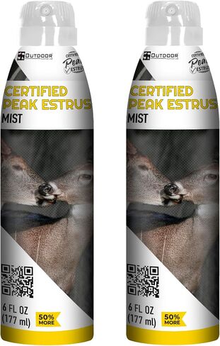 Certified Peak Doe Estrus Hunting Gel & Mist | Doe in Heat Scent for | Deer Scents & Scents in Kuwait