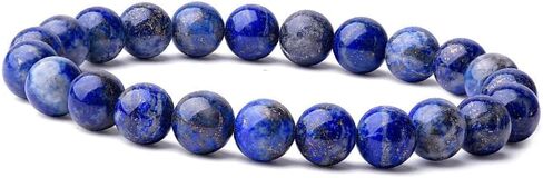 Handmade Womens Mens 6mm Gemstone Beaded Bracelet Stretchy | Stress Anxiety Power Bead Healing Crystal Gemstone Bracelet (Fluorite Crystal) in Saudi Arabia
