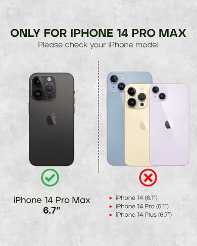 Porter Riley - Leather Case for iPhone 14 Pro Max. Premium Genuine Leather Stand/Cover/Wallet/Flip Case with [Card Slots] [Horizontal Stand] [Durable Frame] (Chocolate Brown) in Saudi Arabia