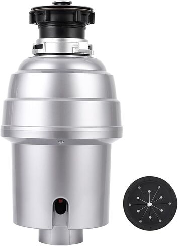 GAOMON Garbage Disposal 1 HP Continuous Feed Garbage Disposer, Compact Food Waste Disposer with Ultra Quiet Motor and Power Cord, Stainless Steel Grinding, Kitchen Sink Food Waste Disposal, Black in Kuwait