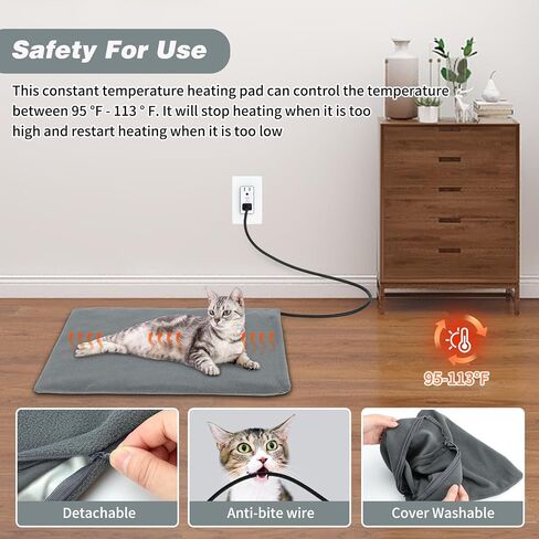 Insulated Heated Outdoor Cat House Waterproof Cat House Outside,Large Feral Cat Houses for Winter with Thermostatically Heating Mat for Several Cats Heating House in Saudi Arabia