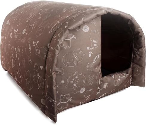 | Outdoor Cat House, Cat Houses for Indoor Cats, Size L Cats Shelter Big for 3 Adult Cats, Foldable House Tent Weatherproof, Waterproof and Warm, for All Types of Weather. in Saudi Arabia