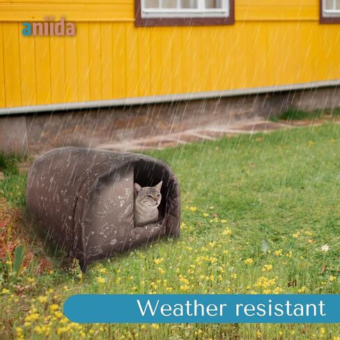 | Outdoor Cat House, Cat Houses for Indoor Cats, Size L Cats Shelter Big for 3 Adult Cats, Foldable House Tent Weatherproof, Waterproof and Warm, for All Types of Weather. in Saudi Arabia