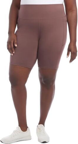 Danskin Womens 2 Pack Midweight Bike Short (US, Alpha, 2X, Regular, Regular, Black Salt Rib/Black Salt) in Kuwait
