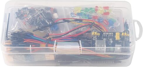 مجموعة المبتدئين الأساسية للمكونات الإلكترونية من DIANN مع وحدة إمداد الطاقة، وسلك توصيل، ومقياس الجهد الدقيق، ولوحة تجارب 830 نقطة ربط in Kuwait