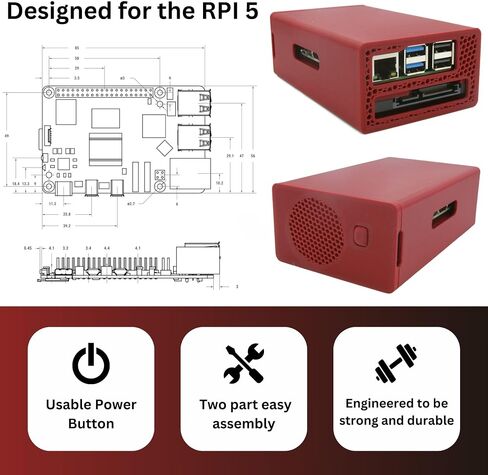 Raspberry PI 5 NAS Case, Boot from SSD with Cooling Fan, Heatsink, and USB 3.0 Cable in Saudi Arabia