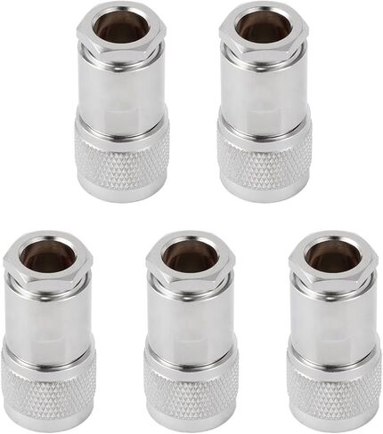 5PCS PL-259 UHF Male Connectors 50 Ohm PL259 Male Plug Five-piece Set Crimp RF Coax Connector Adapter for RG-213 LMR-400 RG8 RG59 Low Loss Coax Cable in Kuwait