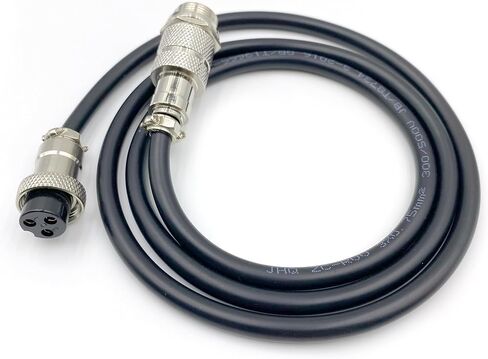 3.28 ft GX16 3 Pin Male to Female Head Aviation Cordset, GX16 3Pins Female to Male Connector Electrical Cable Panel Mount Circular Metal Aviation Adapter Cordset for Ships 18AWG (1meter) in Kuwait