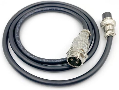 3.28 ft GX16 3 Pin Male to Female Head Aviation Cordset, GX16 3Pins Female to Male Connector Electrical Cable Panel Mount Circular Metal Aviation Adapter Cordset for Ships 18AWG (1meter) in Kuwait