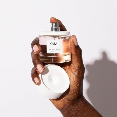OUAI Melrose Place Eau de Parfum حجم السفر - عطر نسائي أنيق للارتداء اليومي - رائحة الزهور المنعشة تحتوي على روائح الشمبانيا والبرغموت والورد مع لمحات رقيقة من خشب الأرز والليتشي (.34 أونصة) in Saudi Arabia