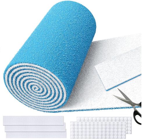 Air Vent Filter 20x100 Inch, Cut to Fit (50+filters) Air Filter, Electrostatic Filter Media with 36 Inch Adhesive Tape and 48pcs Velcro for Air Vent, Air Conditioner, HVAC, Registers and Grilles in Kuwait