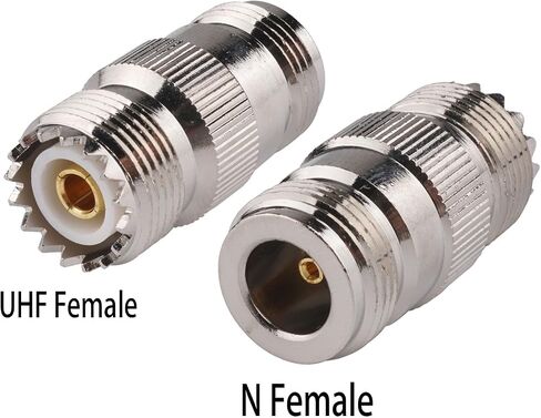 RF Coaxial Adapter Connector Kit N Male/Female to UHF PL-259 SO-239 M/F Straight Adapter for Extension Cable Antenna CCTV N to UHF Coax Adapter Kit (4pcs UHF-N) in Saudi Arabia